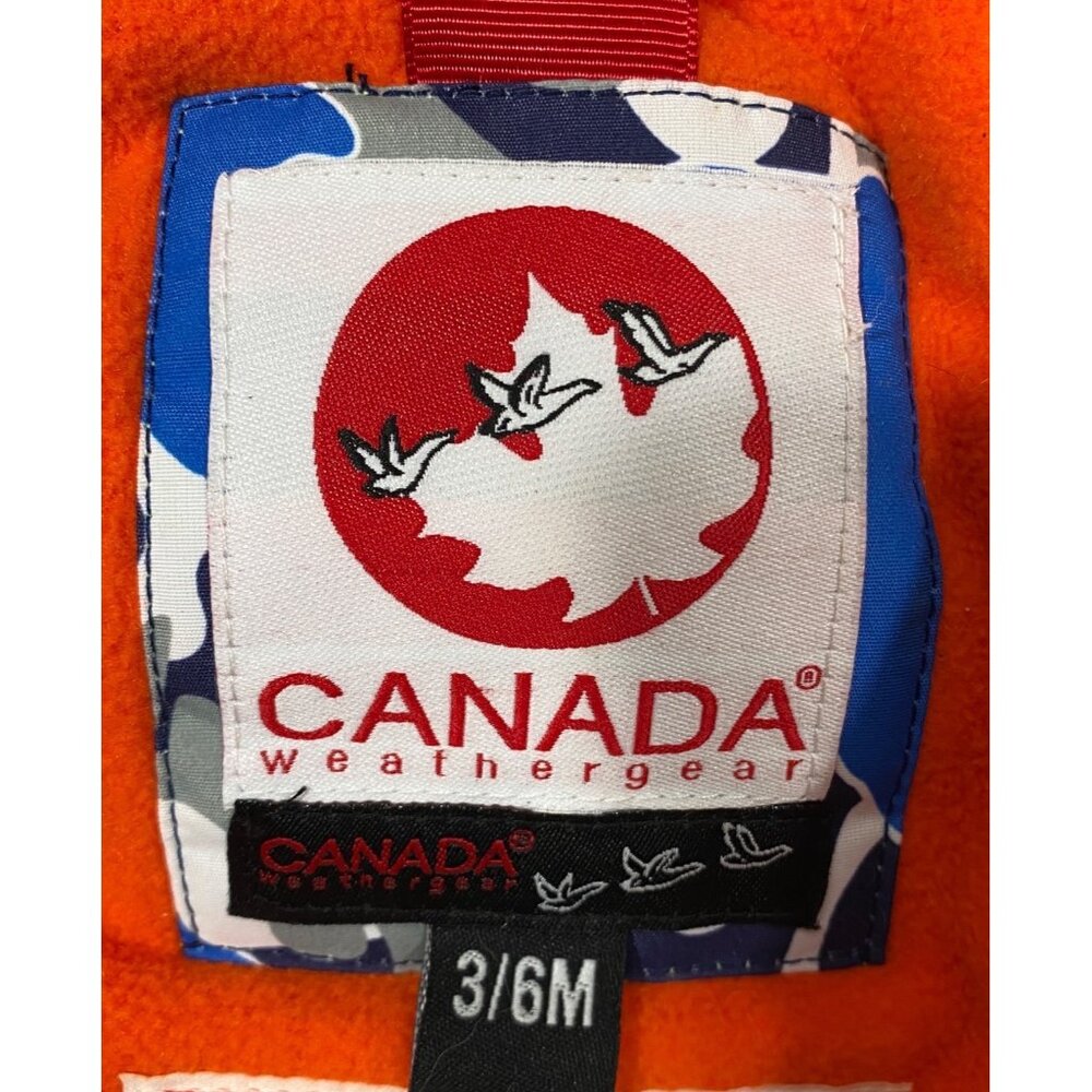 Canada Weathergear Infant Snowsuit removable Hood W/ Mittens S - Picture 3 of 13